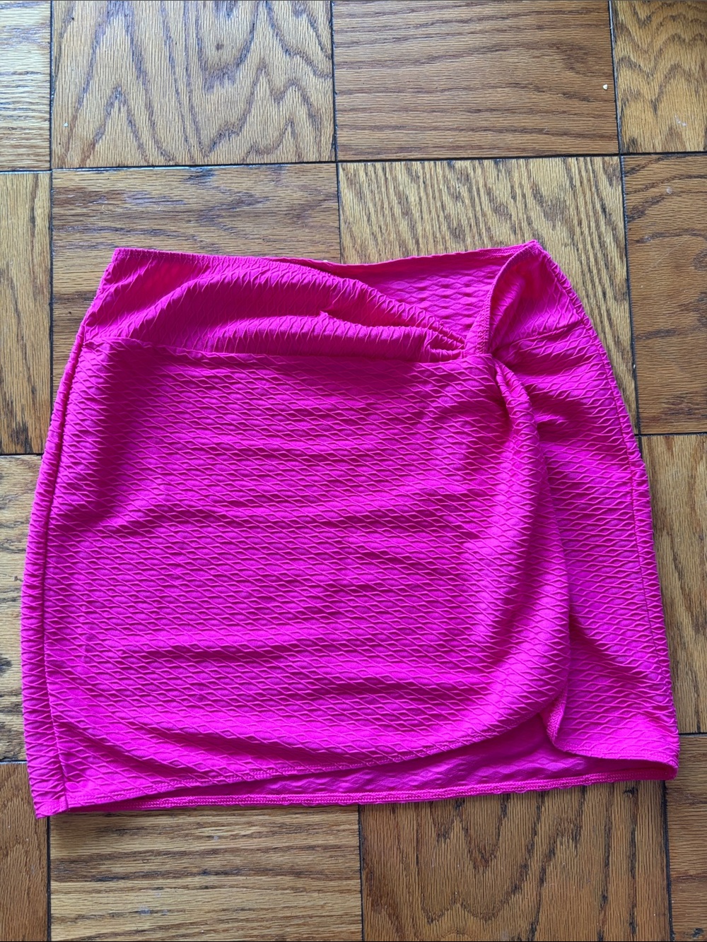 Victoria's Secret Hot Pink Textured Mini Swim Skirt Size Medium/Large